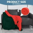 thumbnail image 6 of 12PCS Fleece Throw Blankets Bulk 60 x 50 in Soft Blankets Fabric Warm Lightweight Wool Blanket Cozy Coverlet for Beds Sofas Home for All Seasons (Red + Green), 6 of 14