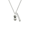thumbnail image 2 of Delight Jewelry Antiqued Bunny Head Silvertone Courage Strength Wisdom Honesty Bar Charm Necklace, 23", 2 of 4