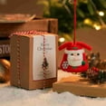 thumbnail image 4 of Velvet Christmas Ornaments Felt Santa Claus Hanging Ornament with Snowflake Pattern Christmas Tree Decoration Handmade Soft Plush Design F One Size, 4 of 4