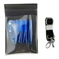 thumbnail image 1 of Bolsa para tijeras de peluquero con cinturón, funda portátil para tijeras de pelo para estilistas. Azul claro, 1 of 9