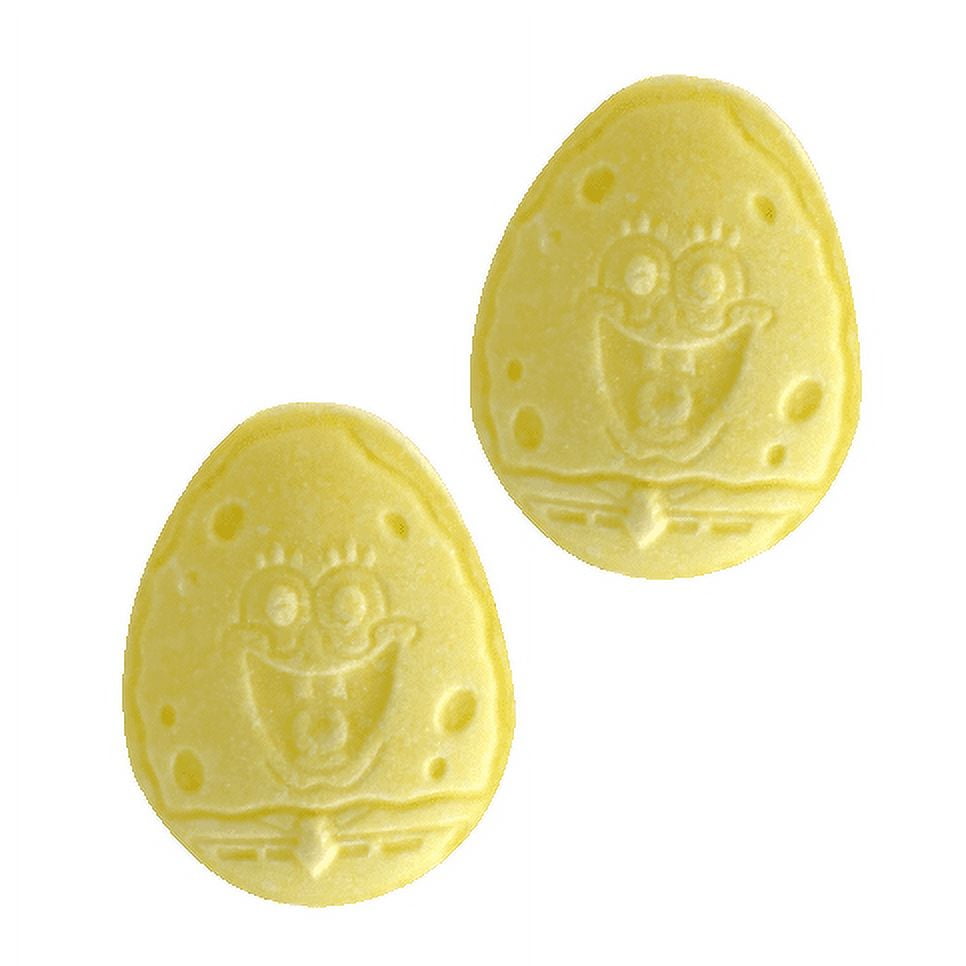 Easter SpongeBob SquarePants, Eggstra Sours Candy Tin, 1.2 ounces of Sour Strawberry SpongeBob Shaped Candy - 12 Count Display Box