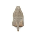 thumbnail image 2 of BADGLEY MISCHKA Womens Beige Comfort Glitter Rudy Pointed Toe Stiletto Slip On Dress Pumps Shoes 9 M, 2 of 4