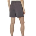 thumbnail image 2 of Mondetta Ladies' Woven Stretch Short Moisture Wicking Pull On P (Purple Charcoal, Large), 2 of 2