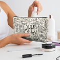 thumbnail image 2 of Bolsa de maquillaje Likjad de lona inspiradora para niñas adolescentes y mujeres, 2 of 4