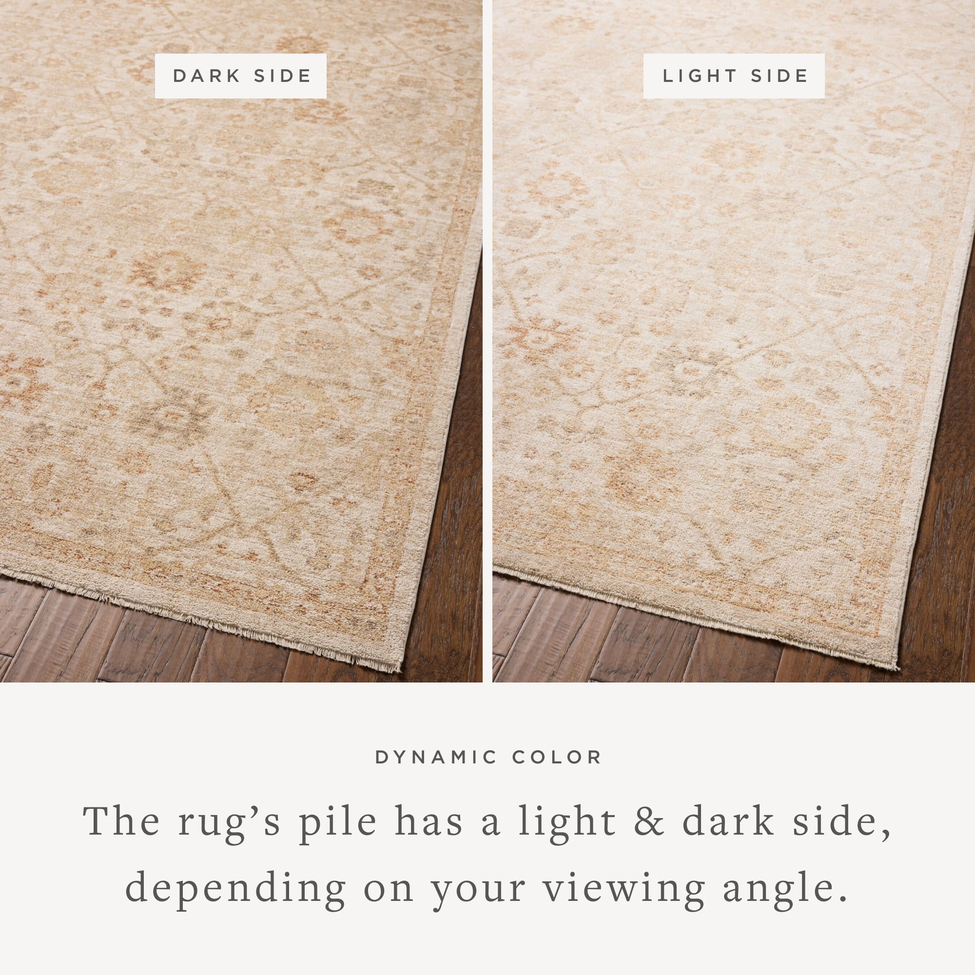 Chris Loves Julia x Loloi Palma Natural / Spice 5'-3" x 7'-6" Area Rug