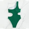 thumbnail image 5 of New & Trending NMMUED One-piece Swimsuits for Women, Cut Out One Piece Swimsuit Women, One Shoulder Swimsuits for Women, Women Beach Fashion, Monokini Swimsuits for Women, Green 2 XL, 5 of 7