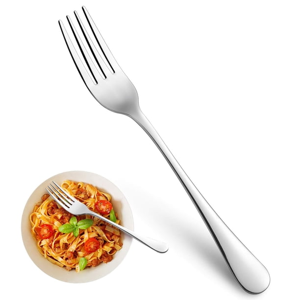 Forks MUTNITT - Juego de vajilla (16 unidades, acero inoxidable, 20 cm), color plateado