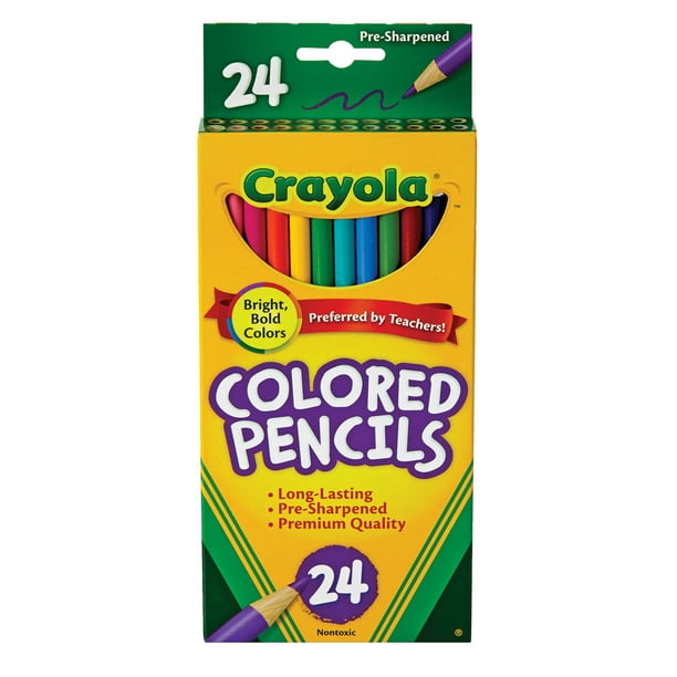 Crayola Colored Pencil Set, 24-Colors