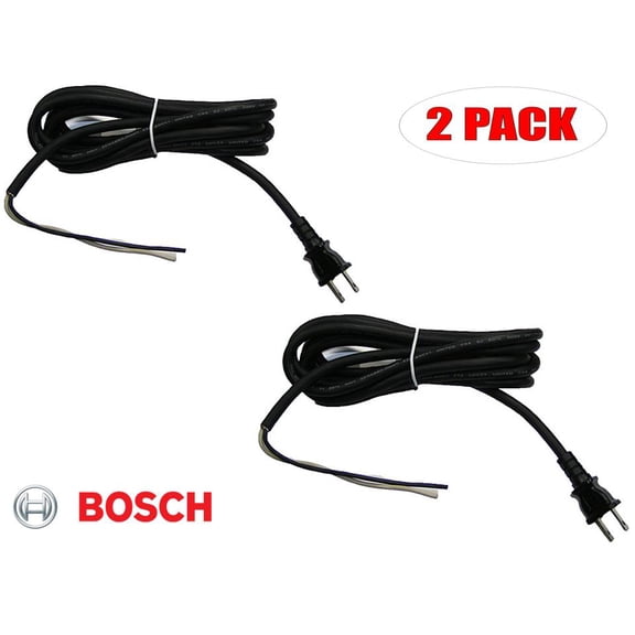 Bosch B5600 Saw Replacement 16g 2 wire 10ft Power Cord - 3604460514 (2 Pack)