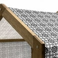 thumbnail image 5 of Black and White Pet House, Celtic Star Pattern with Arrows with Polka Dots Floral Canonical Design, Outdoor & Indoor Portable Dog Kennel with Pillow and Cover, 5 Sizes, Black White, by Ambesonne, 5 of 5