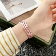 thumbnail image 2 of Metal Watch Band Compatible for Apple Watch Band 38mm 40mm 41mm 42mm(S10), Magnetic Clasp Loop Business Fashionable Wristband for iWatch Series 10 9 8 7 6 5 4 SE 3 2 1 Adjustable Strap, Pink, 2 of 6