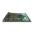 thumbnail image 2 of Ahgly Company Indoor Square Persian Light Blue Traditional Area Rugs, 5' Square, 2 of 4