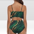 thumbnail image 4 of Pisexur Tankini Swimsuits for Women Tummy Control Two Piece Bathing Suits Ruffled Flounce Tankini Top with High Waisted Bottom Bikini Set, 4 of 6