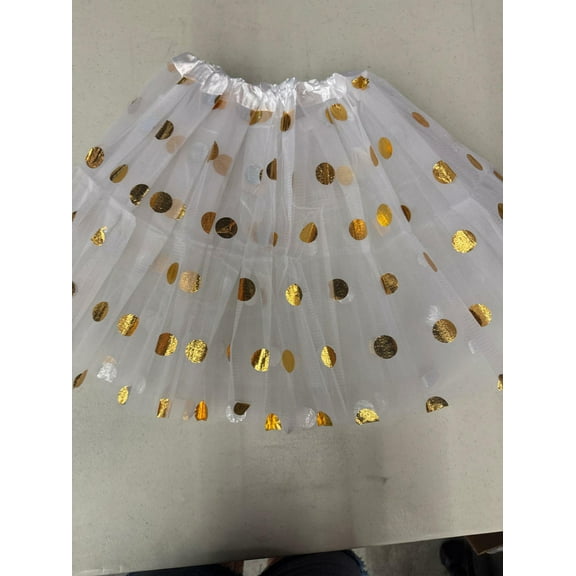 Polka Dot Tutu Skirt Large White Ballet Dance Dress Adult Ballet Tutu