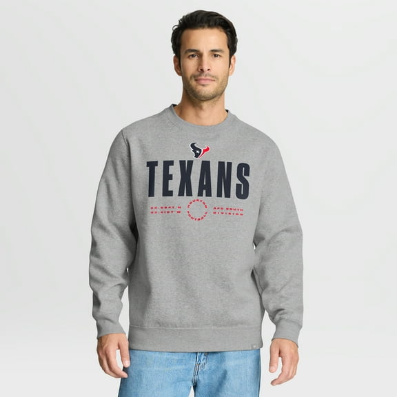 Men's Fanatics Heather Gray Houston Texans Direct Handoff Legacy Pullover Sweatshirt
