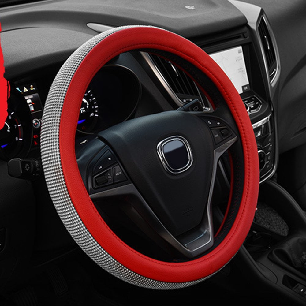 Vehicle steering wheel cover diamond dynamic red Walmart Canada