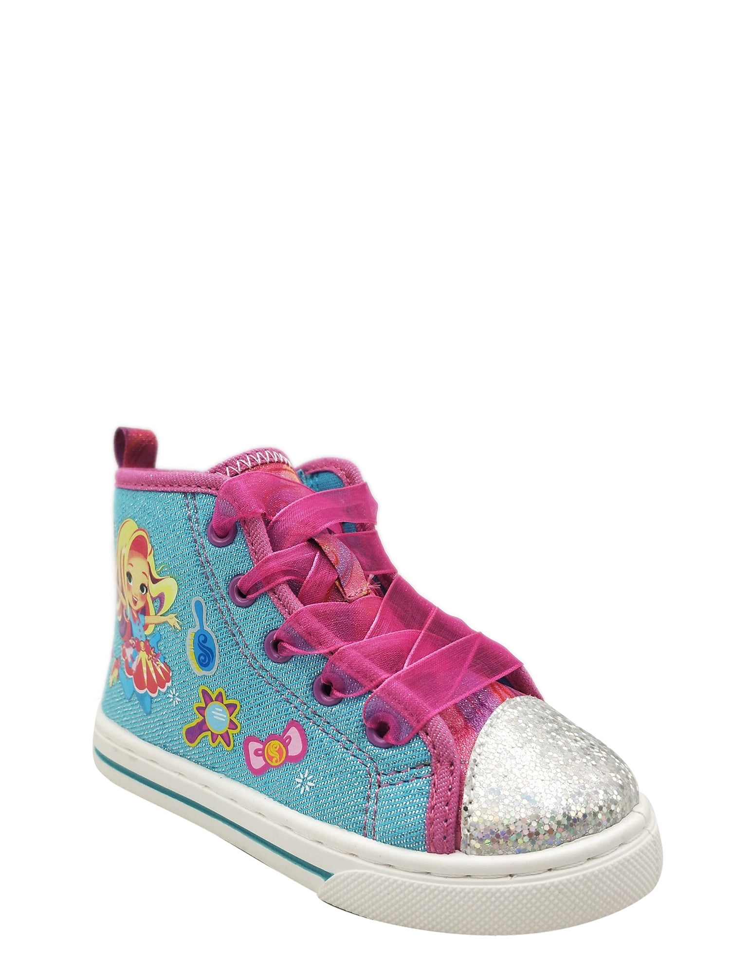 Licensed Girls' Casual Lace up High Top Sneaker