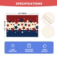 thumbnail image 3 of Sm:)e Independence Day Placemats Set of 4, Flax 4th of July Table Runners Holiday Decor,Red Blue White Table Runner for Party Dinning Kitchen Decorations,12 x 18 Inch, 3 of 7