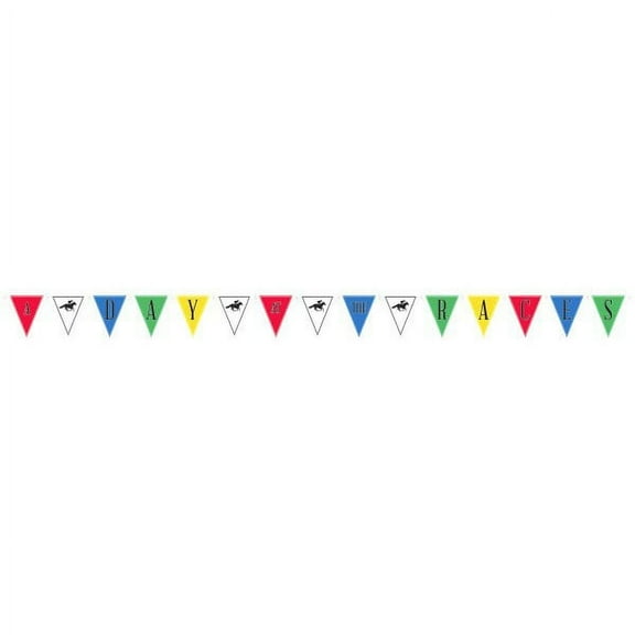 Kentucky Derby 'Derby Day' Jumbo Pennant Banner (1ct)