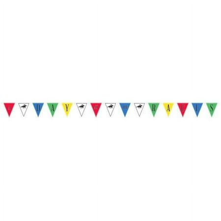 Kentucky Derby 'Derby Day' Jumbo Pennant Banner (1ct)