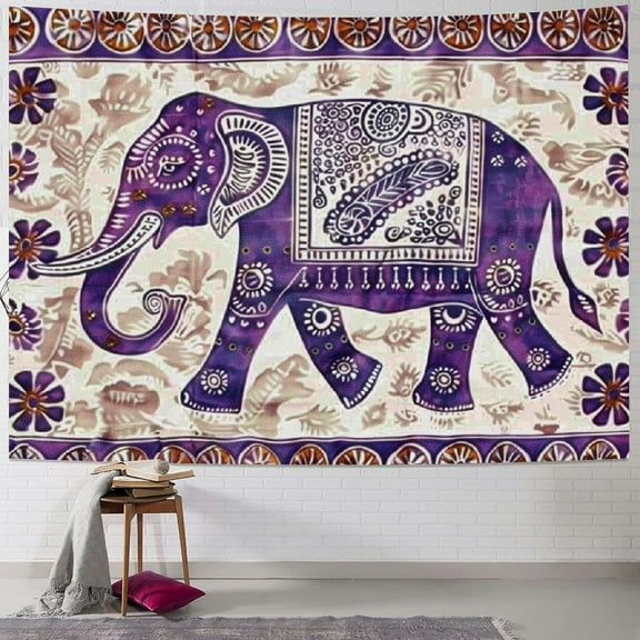 JRXY Indian Elephant Tapestry - Hanging Wall Art for Bedroom Living Room Dorm Painting