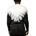 thumbnail image 2 of X RAY JEANS Mens Tie Dye Crewneck Sweater, Black/Blue/White, 2XL, 2 of 6