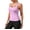 Pink, variant on ANFERRY Womens Seamless Tank Tops with Built in Bra Square Neck I Back Workout Tops Yoga Running Sports Tops