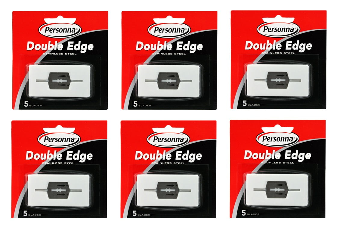 Personna Double Edge Blades Stainless Steel Refill Blades, 5 ct. (Pack of 6) + Beyond BodiHeat