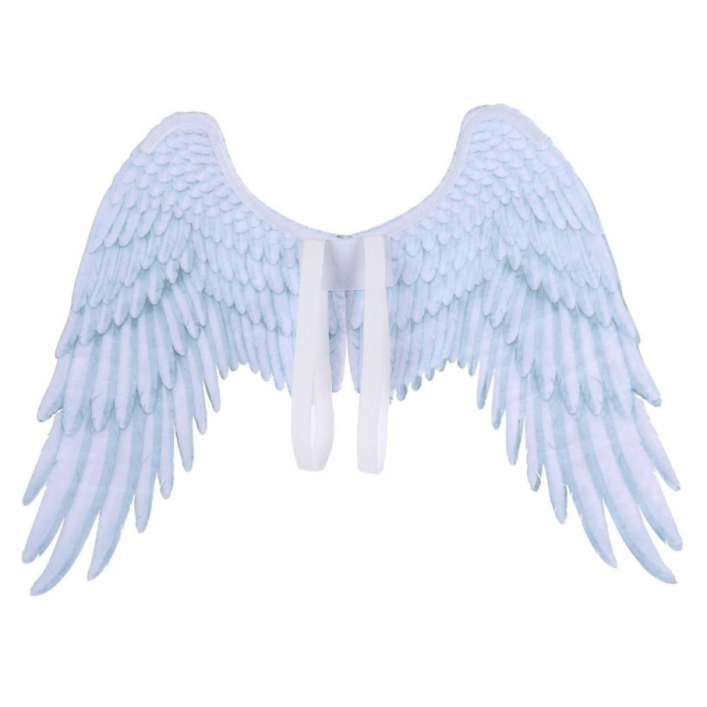 1PC Kids Halloween Wings 3D Printing Angel Devil Cosplay Wings for Girls Boys Black