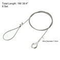 thumbnail image 2 of Unique Bargains Picture Hanging Wire Kit 1M Load 66 lbs with Vertical Fixing Screws 6Set, 2 of 4