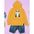 thumbnail image 3 of Cute Little Panda Hoodie Juniors -Image by Shutterstock,  x-Large, 3 of 4