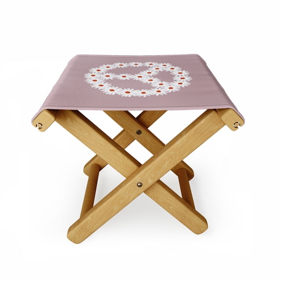 Society6 Emanuela Carratoni No War Again Folding Stool