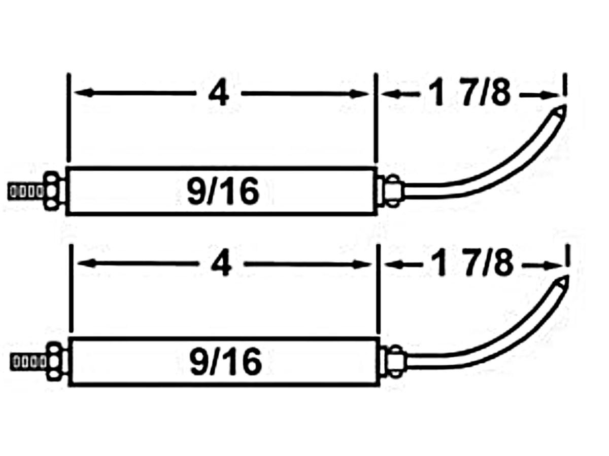 Crown 2802202 Set Of Electrodes For Wayne EH, HSR & MSR Oil Burners