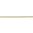 thumbnail image 3 of Solid 10k Yellow Gold 1.5 mm Loose Rope Chain Necklace 20" - with Secure Lobster Lock Clasp, 3 of 5