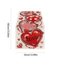 thumbnail image 3 of Costeam 13x72In Valentine’s Day Table Runner Super Soft Fabric with Romantic Heart Art Texture for Catering Wedding Party Home Decor, 3 of 6