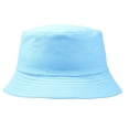 thumbnail image 1 of Femmes Hommes Chapeau Seau Large Bord Réglable Randonnée Randonnée Chapeau Unisexe Protection Extérieure Sport Coiffure Coton Dressing Chapeaux Adultes Lac Bleu, 1 of 7
