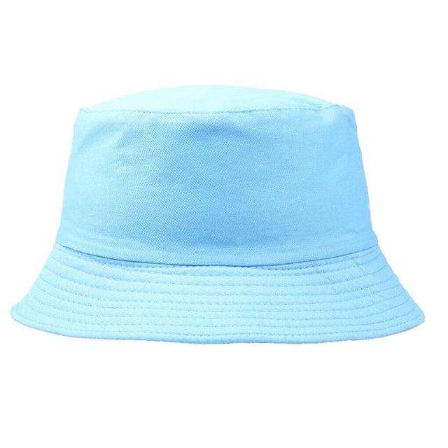 Femmes Hommes Chapeau Seau Large Bord Réglable Randonnée Randonnée Chapeau Unisexe Protection Extérieure Sport Coiffure Coton Dressing Chapeaux Adultes Lac Bleu