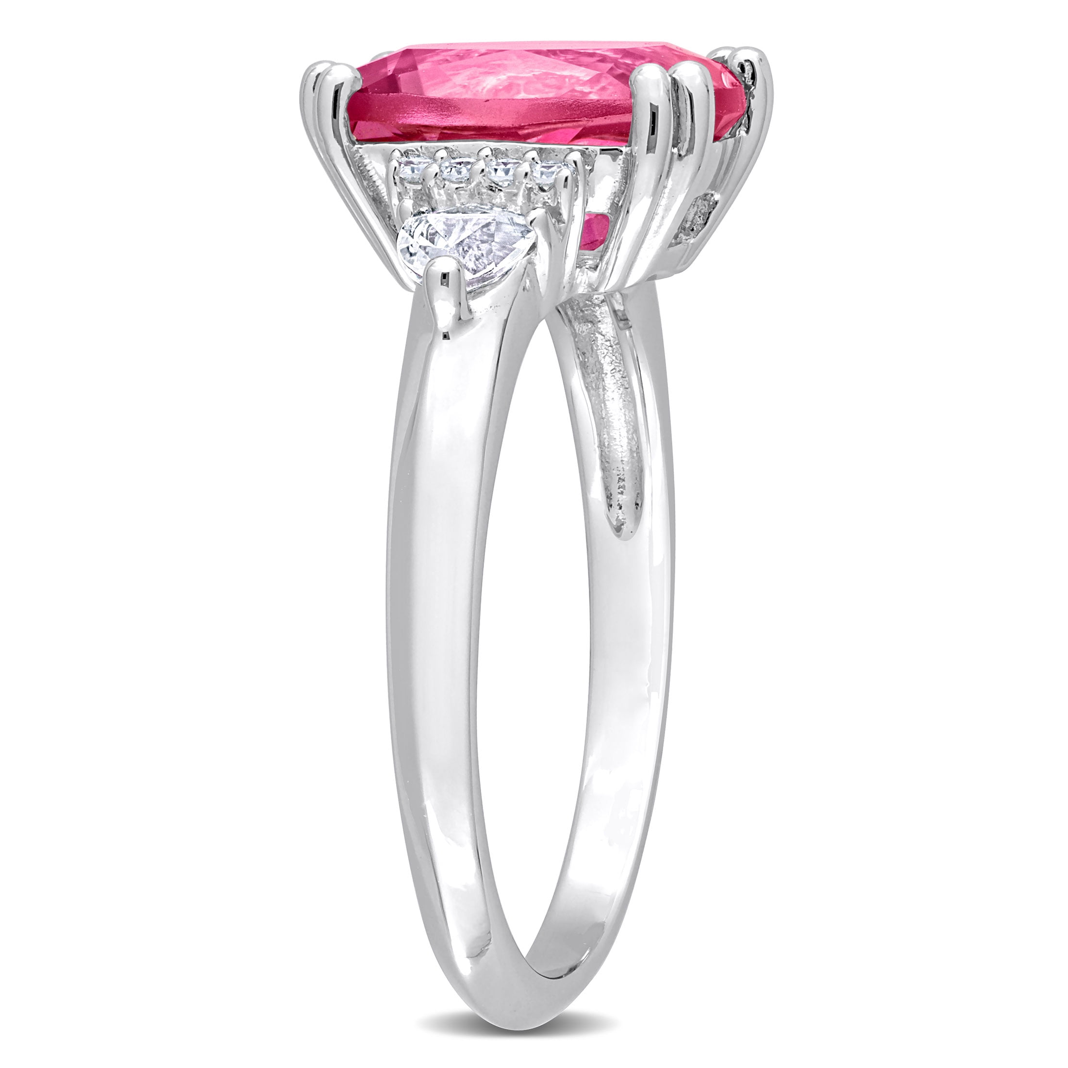 Everly Women's Topaz and Ruby Sterling Silver Ring