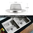thumbnail image 6 of LotFancy 2 Kitchen Sink Strainer, 4.5 in Stainless Steel Mesh Drain Strainer, Silver, 6 of 8