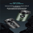 thumbnail image 4 of Premium Men's Compact Electric Shaver - Deep Space Gray Travel-Ready Grooming Tool with 12-Core Motor (88,000 RPM), 18-Blade System, Intelligent Noise Reduction for Fast, Smooth & Quiet Shaving, 4 of 6