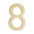 thumbnail image 1 of Architectural Mailboxes 3582PB-8 Floating House Number 8, Polished Brass - 4 in., 1 of 4