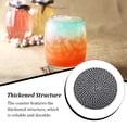 thumbnail image 3 of Wosthever Woven Coaster Household Round Mug Placing Cushion Mats Mat Insulated Tableware Thickened Heat Table Cup for Home Bar Mostrada Gris oscuro, 3 of 6