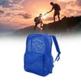 thumbnail image 1 of Mesh Backpack, See Through Backpack Washable Mesh Backpack With Padded Shoulder Straps For College Commuting Beach Sports, 1 of 8