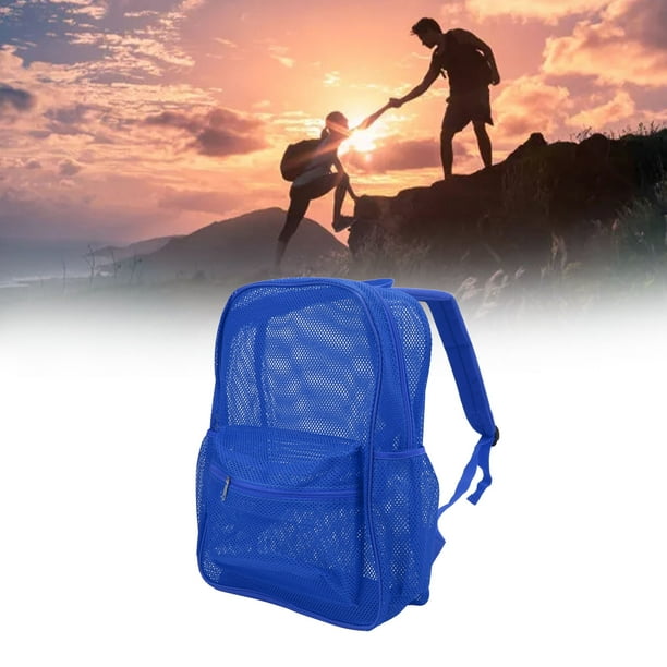Mochila de Malla Portatil Lavable de Gran Capacidad Transparente con Cremallera para Nadar Deportes de Playa ANGGREK Otros