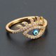 thumbnail image 2 of Lucky Eye Hand Ring Anillo abierto Anillo ajustable para mujer Sincero Electrónica, 2 of 5