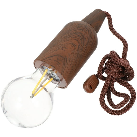 Camping Bulb Lamp Ten Light Vintage Decor Atmosphere Battery Operated Christmas for Decorate Pull Abs PC