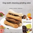 thumbnail image 3 of Juguetes para masticar con forma de hueso para perros, para limpiar los dientes de los cachorros, indestructibles, golosinas, suministros seguros para limpiar los molares, naturales, no tóxicos, antim, 3 of 5