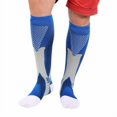 thumbnail image 1 of Unisex Compression Knee Leg Support Stretch Magic Compression Socks Performance Running Sports - 3 Sizes - 4 Colors, 1 of 6