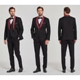 thumbnail image 5 of ETHAN Suits for Men Casual Wedding Suits for Men 3 Piece Suits Groomsmen Tuxedos Prom Set for Young Mens Black 6XL, 5 of 8