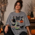 thumbnail image 5 of Boo Halloween Shirt, Retro Witch Ghost Black Cat Graphic Tee, Vintage Creep Spooky Season Gift for Women Men, Unisex, 5 of 10